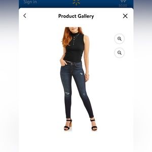 Euc blue jeans time and tru